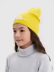 Желтый демисезонная шапка для девочки 3-7 лет. Шапка для девочки на осень
