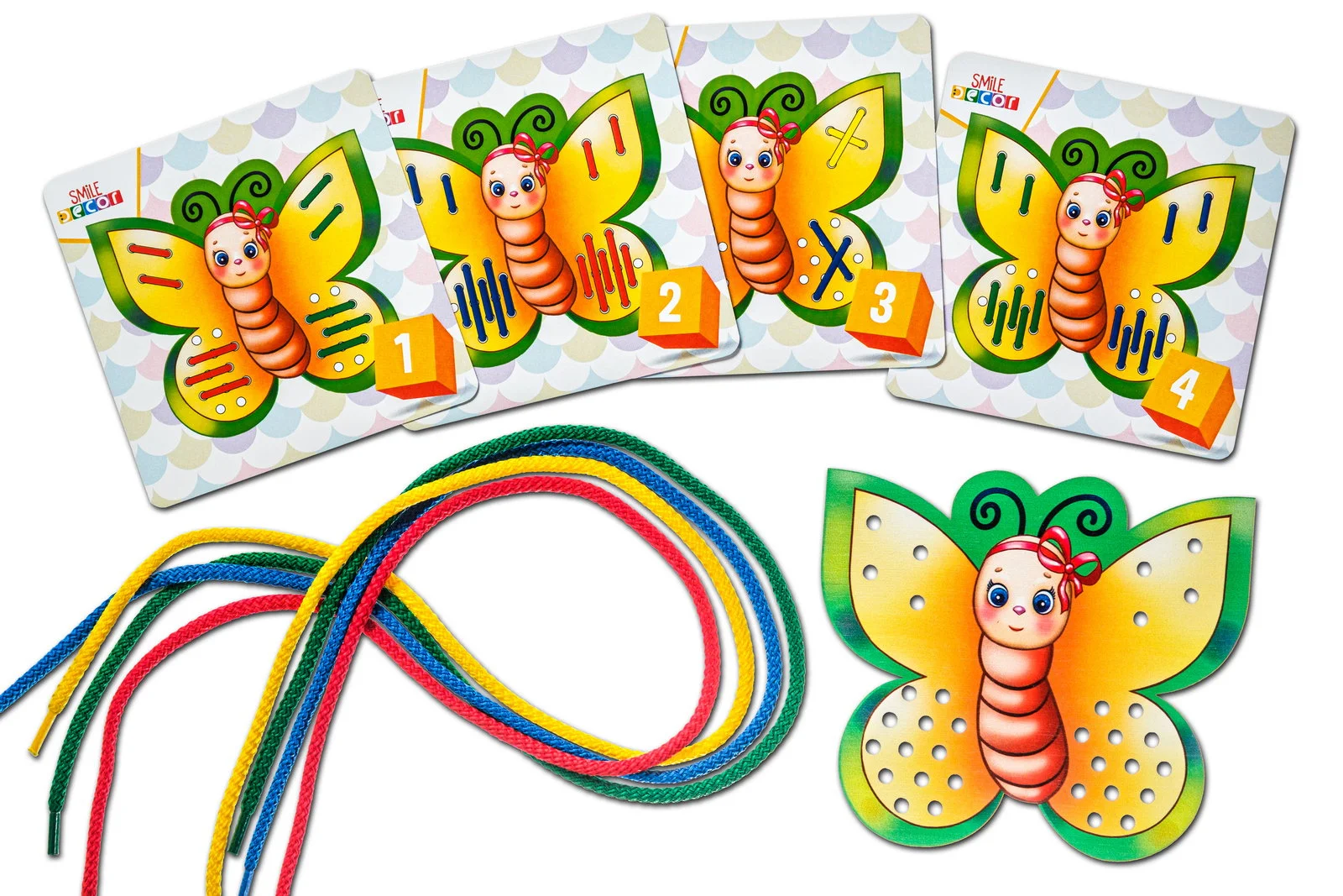 Зеленый шнуровка "Тигренок", "Зайка", "Матрешка"