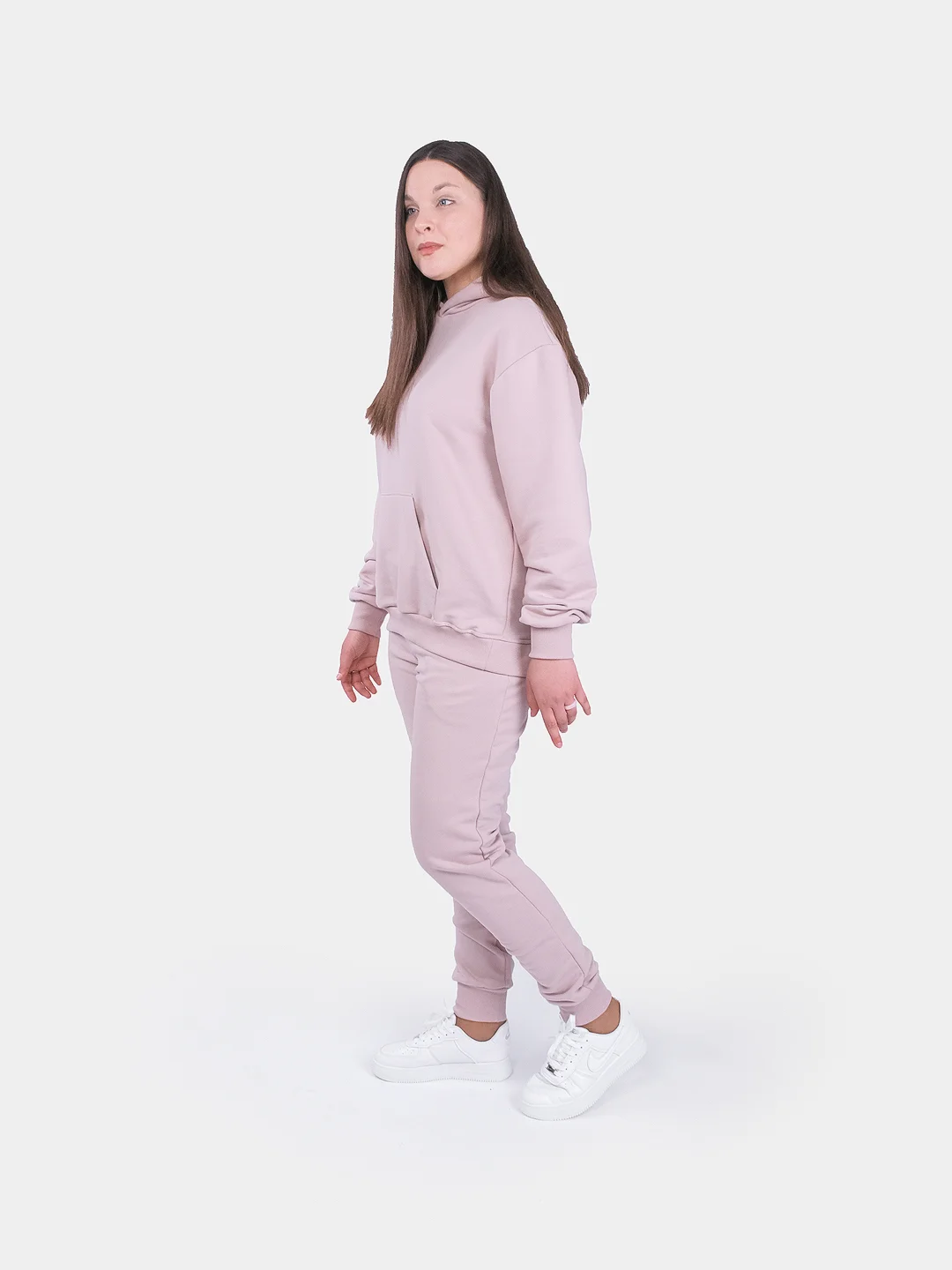 Спортивный костюм, женский, бежевый