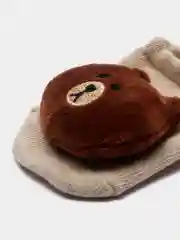 Коричневый пинетки для новорожденных