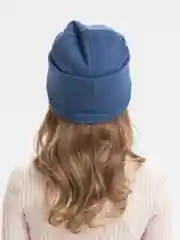 Синий меланж шапка детская