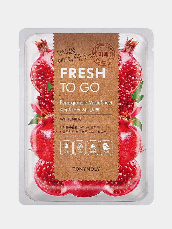 TONYMOLY Осветляющая тканевая маска для лица с экстрактом граната