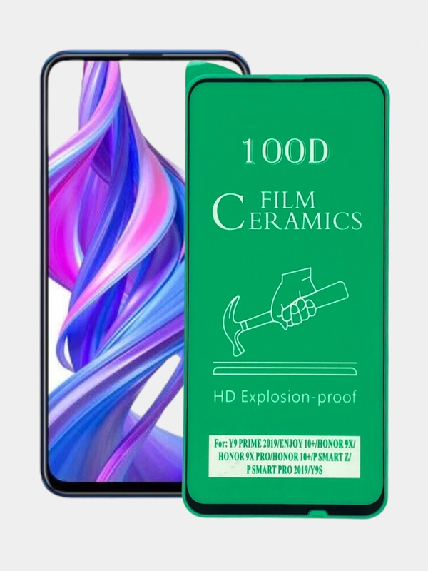 Защитная керамическая глянцевая пленка на Huawei Honor 9X, P Smart Z, Y9S/Хуавей Хонор 9Х