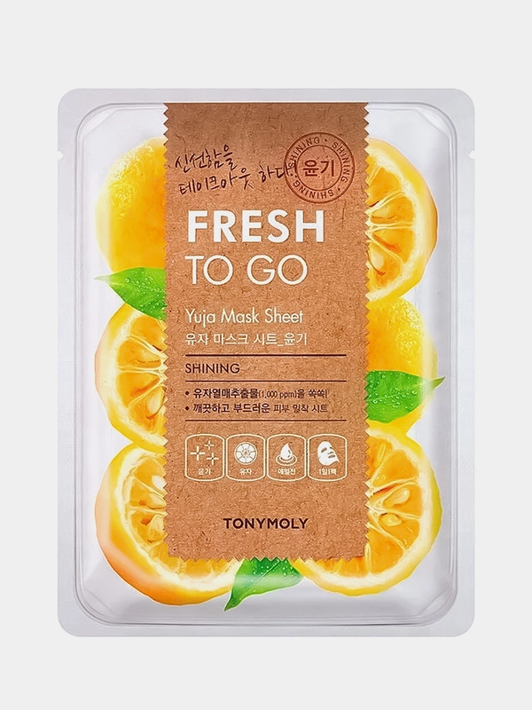 TONYMOLY Освежающая тканевая маска для лица с экстрактом юдзу