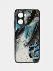 Голубой чехол для Realme C33 DF
