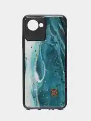 Зеленый чехол для Realme C30 DF