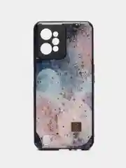 Небесно-голубой чехол для Realme C31 "DF"