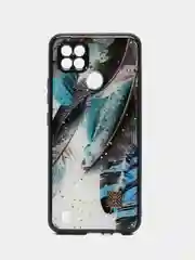 Голубой чехол для Realme C21 "DF"