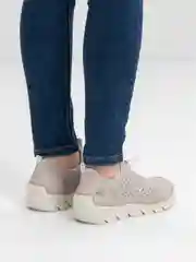 Серебряный кроссовки женские Rieker