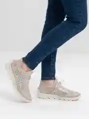 Серебряный кроссовки женские Rieker