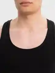 Черный майка мужская, однотонная
