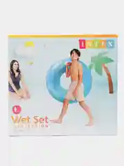 Голубой круг для плавания 114 см Intex Wet Set, 56267