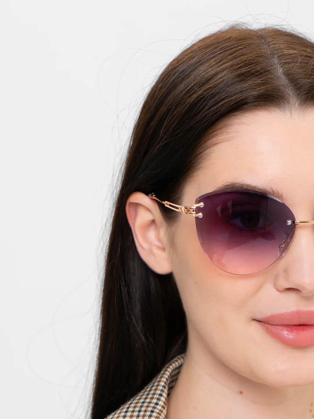Фиолетовый женские имиджевые солнцезащитные очки UV400