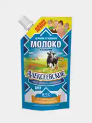 Цельное сгущенное молоко Алексеевское, с сахаром, 8,5%, 650 г