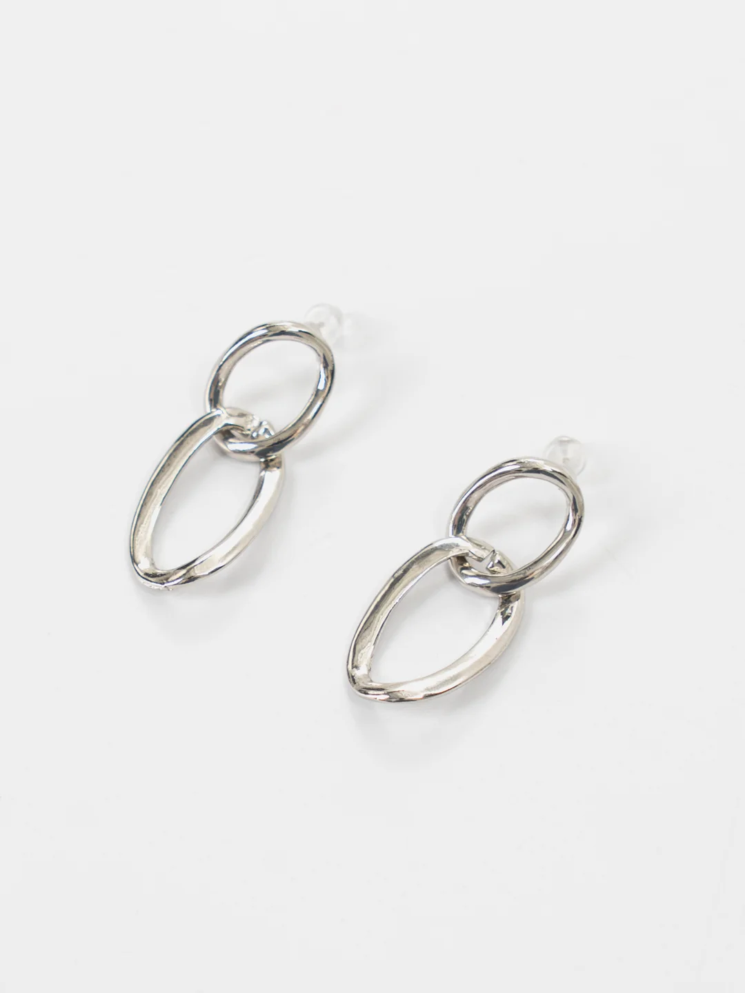 Серый серьги женские