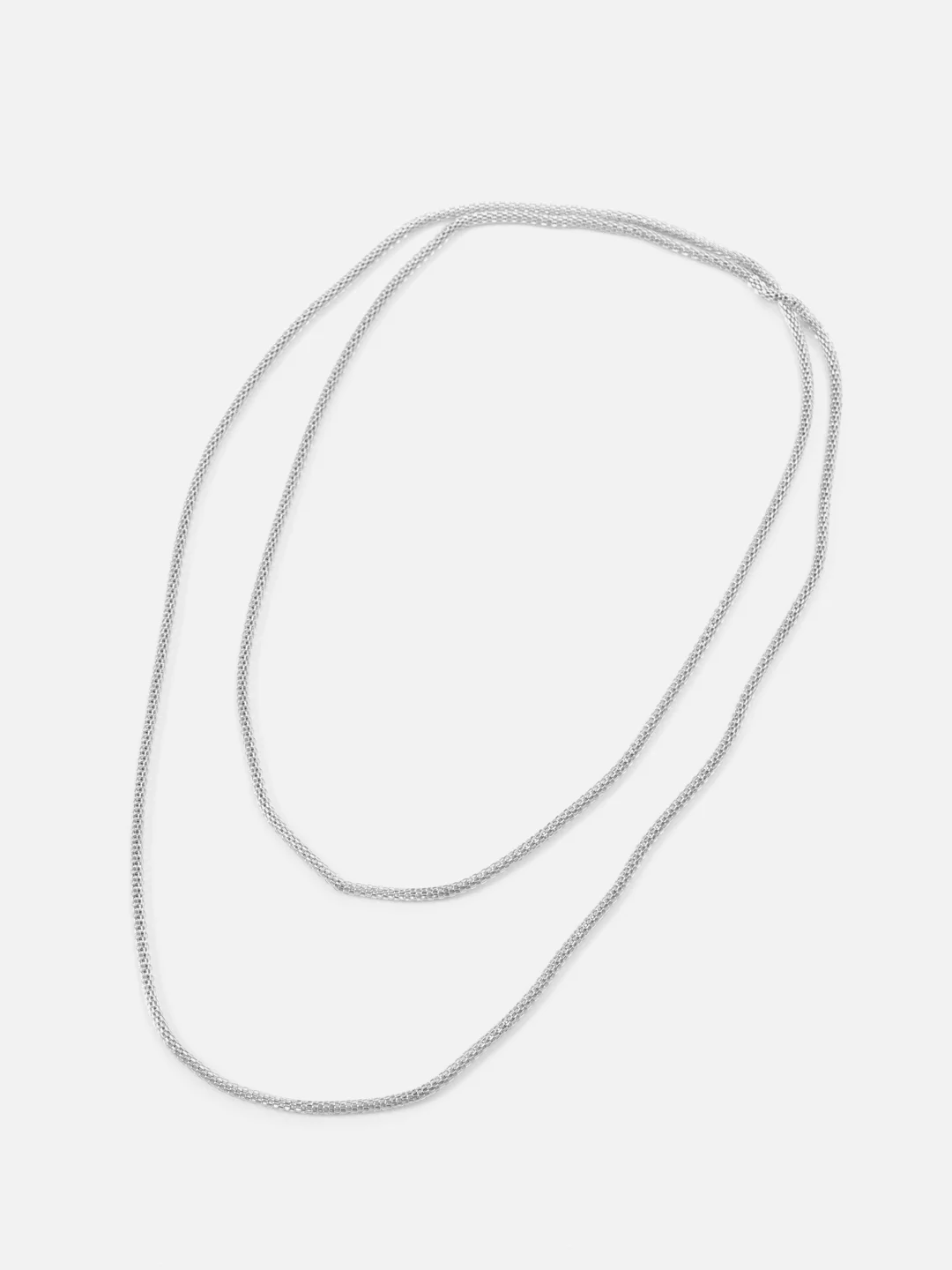 Серебряный цепочка на шею женская, колье, 60 см цепочка разноцветная