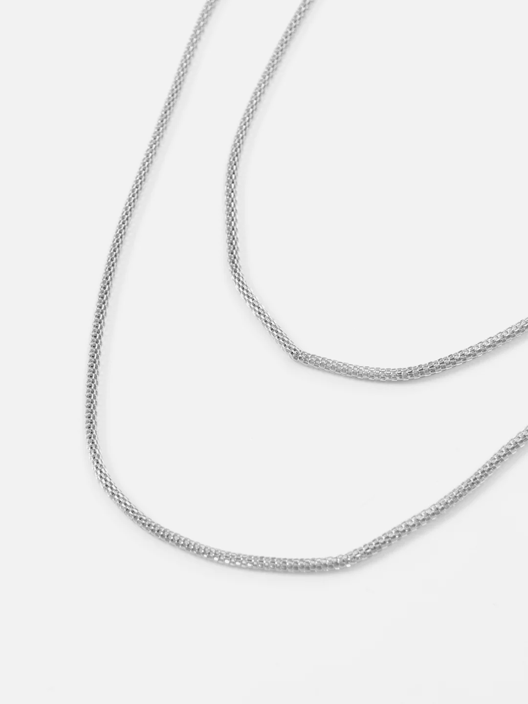 Серебряный цепочка на шею женская, колье, 60 см цепочка разноцветная
