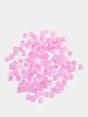 Розовый бисер однотонный глянцевый для плетения, создания украшений и творчества девочек,3 мм