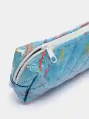Голубой пенал школьный на молнии, МИКС