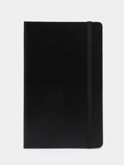 Блокнот А5 130х210мм, BRAUBERG ULTRA, балакрон, 80г/м2, 96л, линия, черный, 113044