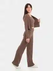 Шоколадный костюм женский  лапша, тройка SHARMIN