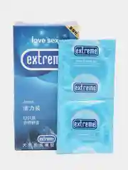 Лазурный презервативы Extreme тонкие, с различными эффектами и рельефом, латекс, 10-12 штук