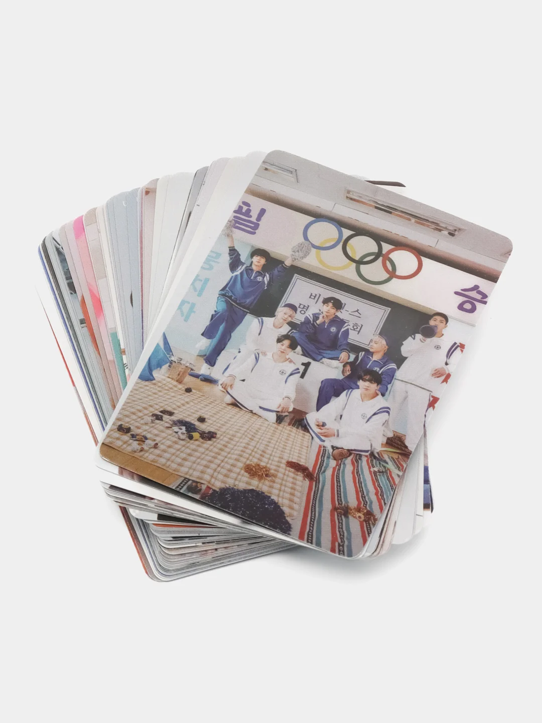 Синий карточки k-pop BTS, коллекционные, 55 штук