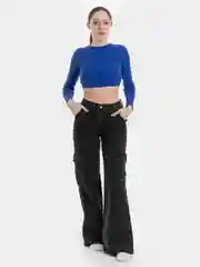 Черный женские джинсы карго, клеш, Турция