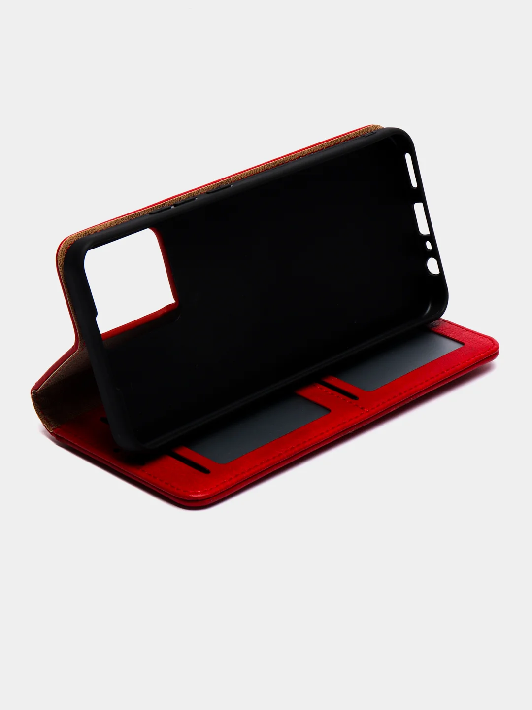 Красный чехол-книжка на Realme C30 (Реалми С30)