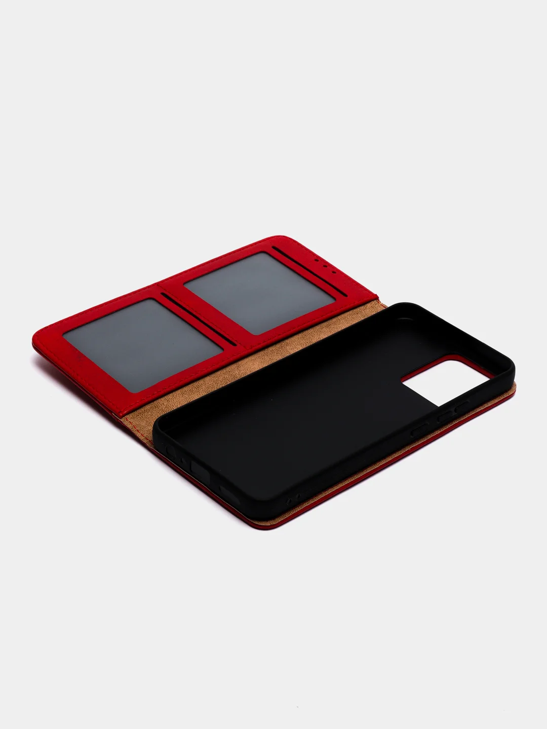 Красный чехол-книжка на Realme C30 (Реалми С30)