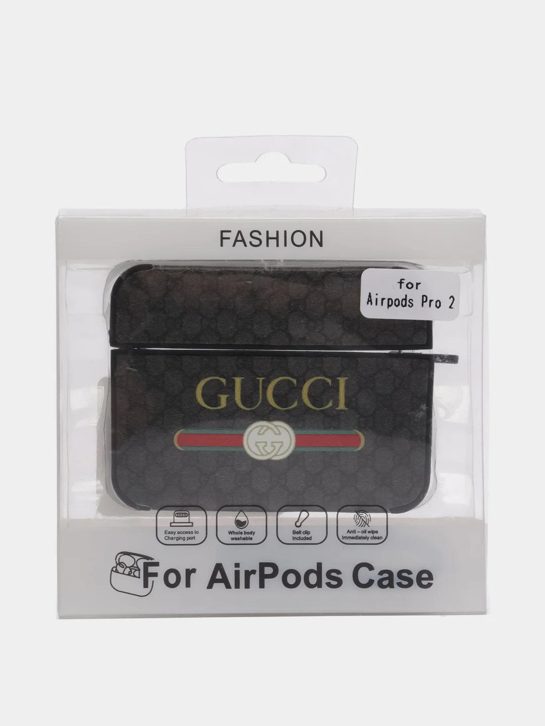 Белый чехол на наушники AirPods Pro 2 (Эирподс Про 2)