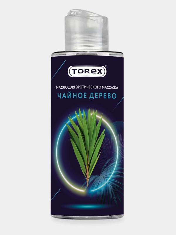 Масло для интимного массажа тела Torex разогревающее с маслом Чайного дерева, 150 мл