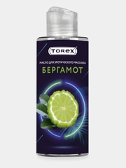 Масло для интимного массажа тела TOREX, разогревающее, с эфирным маслом Бергамота, 150 мл