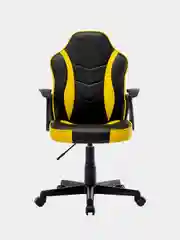 Кресло компьютерное BRABIX Shark GM-203, экокожа, черное/желтое, 532514