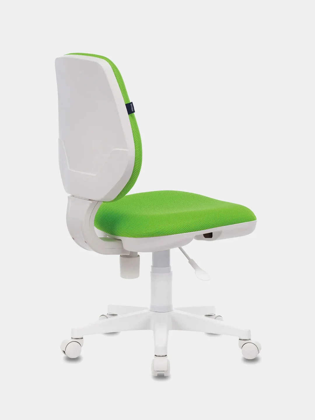Кресло BRABIX Fancy MG-201W, без подлокотников, пластик белый, салатовое TW-18, 532414