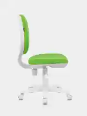 Кресло BRABIX Fancy MG-201W, без подлокотников, пластик белый, салатовое TW-18, 532414