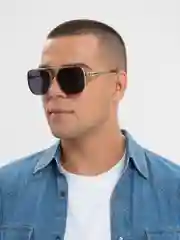 Черный солнцезащитные очки, защита от ультрафиолета UV400