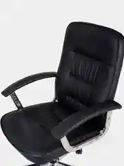 Кресло BRABIX Bit EX-550, хром, экокожа, черное, 531838