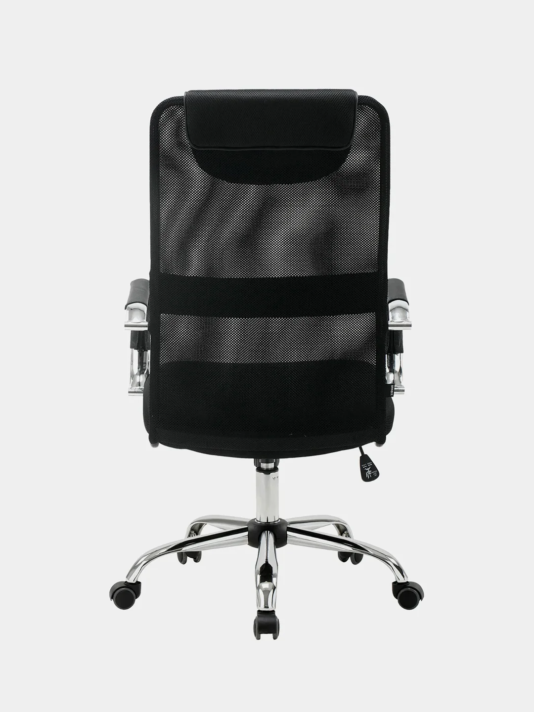 Кресло офисное Brabix Fit EX-514, с подголовником, хром, черное
