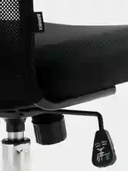 Кресло офисное Brabix Fit EX-514, с подголовником, хром, черное