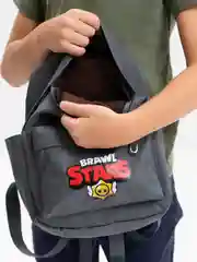 Приглушённый хаки детский рюкзак Brawl Star ребенку в садик