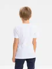 Белый футболка детская для мальчика, 4-8 лет, 100% хлопок
