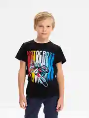 Черный футболка детская для мальчика, 4-8 лет, 100% хлопок