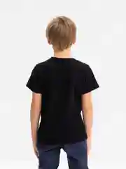 Черный футболка детская для мальчика, 4-8 лет, 100% хлопок