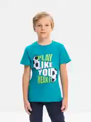 Лесной зеленый футболка для мальчика, с принтом, хлопок, 4 - 8 лет