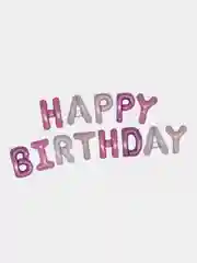 Конфетный гирлянда из воздушных шариков Happy Birthday, гирлянда-растяжка, шары на день рождения