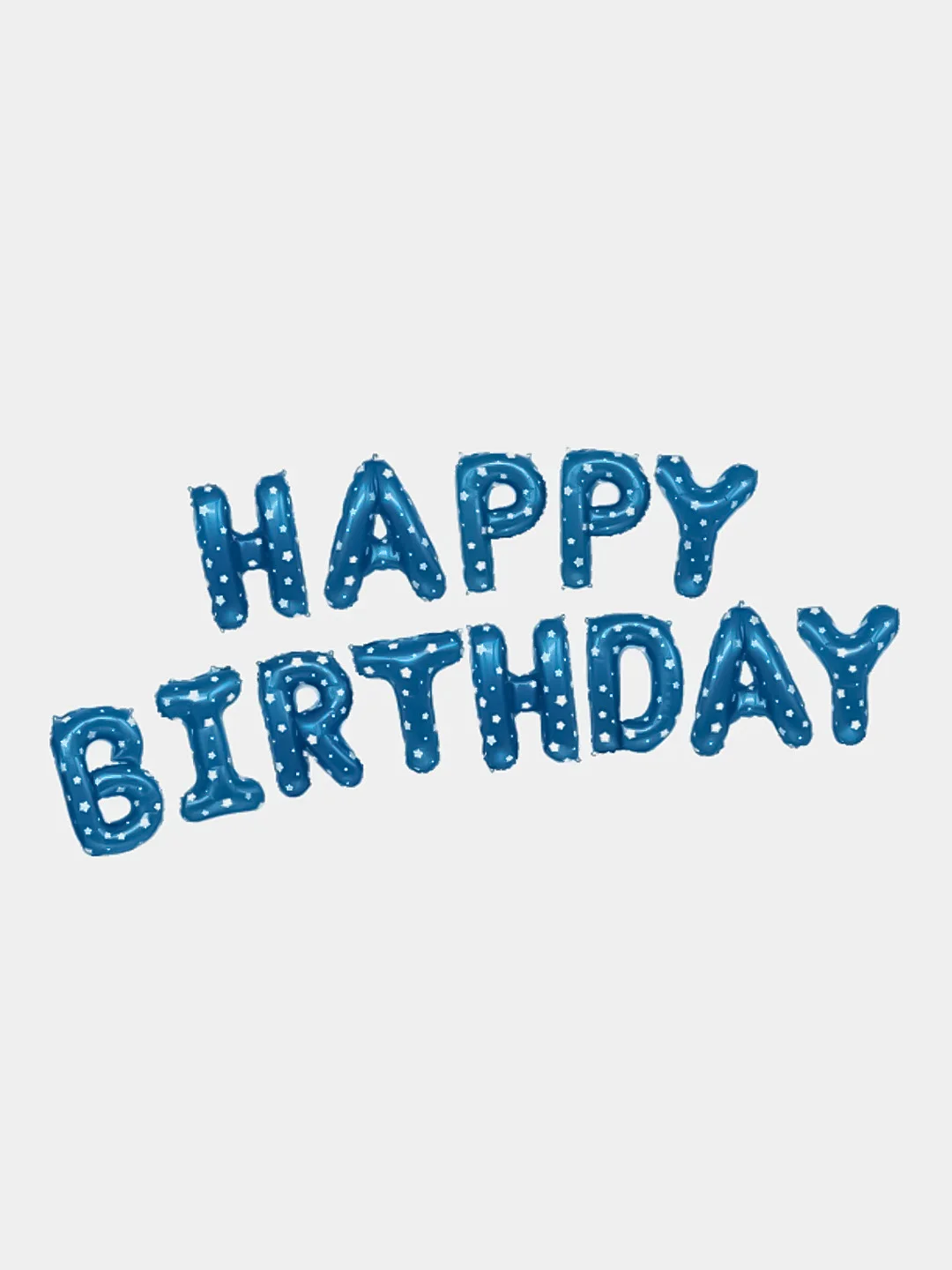 Синий гирлянда из воздушных шариков Happy Birthday, гирлянда-растяжка, шары на день рождения