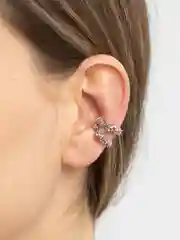 Серебряный серьга-кафф