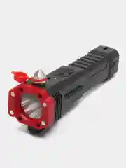 Красный фонарик многофункциональный , с зарядкой от USB, удобный в руке, с магнитом, резаком