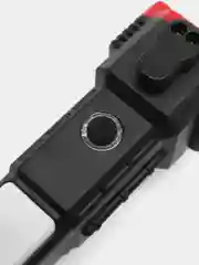 Красный фонарик многофункциональный , с зарядкой от USB, удобный в руке, с магнитом, резаком
